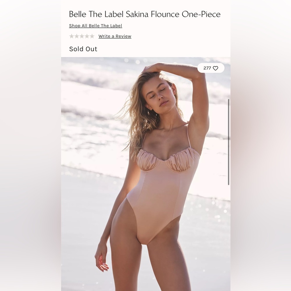 NWOT Revolve X Free People X Belle the Label Sakina Flounce One-Piece - Picture 2 of 13